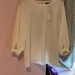 Brand new white blouse, breezy